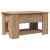 vidaXL Couchtisch Artisan-Eiche 79x49x41 cm Holzwerkstoff