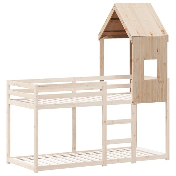 vidaXL Dach f&uuml;r Kinderbett 60x89x134,5 cm Massivholz Kiefer