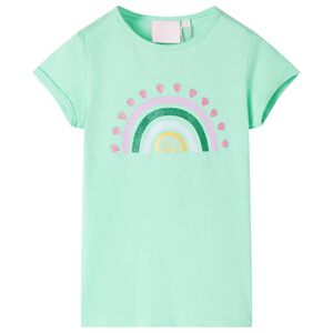 vidaXL Kinder-T-Shirt Knallgr&uuml;n 92