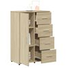 vidaXL Sideboards 2 Stk. Sonoma-Eiche 60x31x84 cm Holzwerkstoff