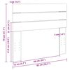 vidaXL Kopfteil 90 cm Massivholz Eiche