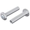 vidaXL Schraube mit Sperre Uni 2 pcs Silber M6 x 30 mm Stahl