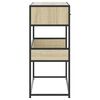 vidaXL Konsolentisch Sonoma-Eiche 90x35x80 cm Holzwerkstoff