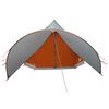 vidaXL Teepee Zelt mit Dach Grau und Orange 600 x 600 x 347 cm