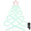 vidaXL Lichterbaum in Weihnachtsbaumform Mehrfarbig 78 x 58 cm PVC