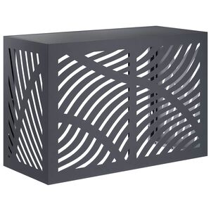 vidaXL Klimaanlagenabdeckung Anthrazit 90 x 40 x 60 cm Stahl
