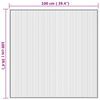 vidaXL Teppich Quadratisch Natur 100x100 cm Bambus