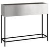 vidaXL Hochbeet Gartenpflanzer Silber 100 x 26 x 82 cm Edelstahl