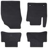 vidaXL Autofu&szlig;matte 4 pcs Schwarz passend f&uuml;r Toyota C-HR Hybrid TPE