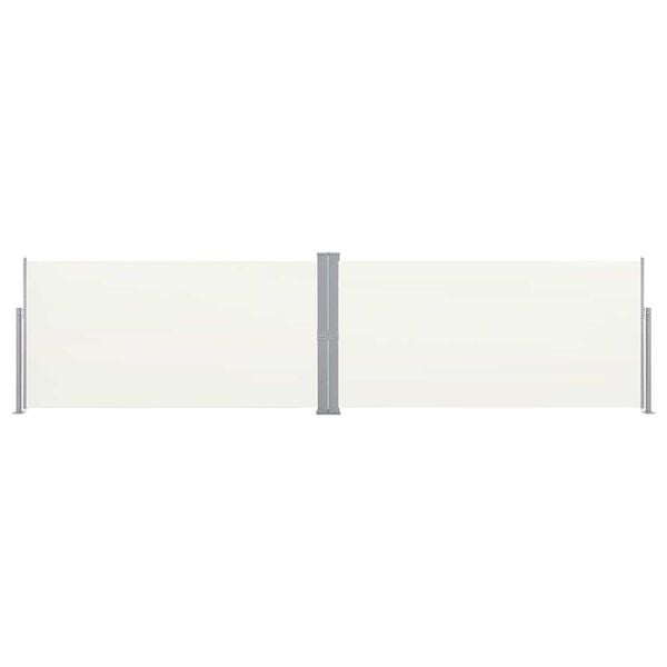 vidaXL Ausziehbare Seitenmarkise 160x600 cm Creme