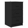 vidaXL Nachttisch Schwarz 38 x 38 x 66 cm Holzwerkstoff