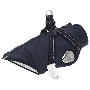 vidaXL Hundemantel Marineblau L24 Fleece und Polyester