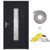 vidaXL Haust&uuml;r Anthrazit 98x190 cm PVC