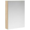 vidaXL Badezimmerspiegelschrank Sonoma-Eiche 50 x 14,5 x 70 cm