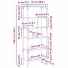vidaXL B&uuml;cherregal Altholz 76 x 33 x 188,5 cm Holzwerkstoff