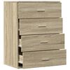vidaXL Sideboard Sonoma-Eiche 60x39x80 cm Holzwerkstoff