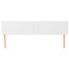 vidaXL Kopfteile 2 Stk. Weiß 100x5x78/88 cm Kunstleder
