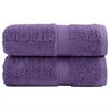 vidaXL Premium Waschhandt&uuml;cher SOLUND 2 St&uuml;ck Lila 30x30 cm 600 g/m&sup2;