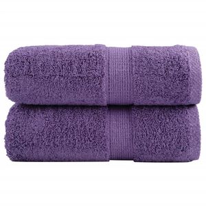 vidaXL Premium Waschhandt&uuml;cher SOLUND 2 St&uuml;ck Lila 30x30 cm 600 g/m&sup2;