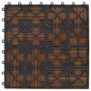 vidaXL Terrassenfliese 11 pcs Teak 30 x 30 cm WPC