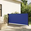 vidaXL Seitenmarkise Ausziehbar Blau 120x500 cm
