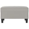 vidaXL Fu&szlig;hocker Hellgrau 70x55x41 cm Mikrofasergewebe