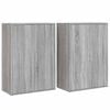 vidaXL Sideboards 2 Stk. Grau Sonoma 60x31x84 cm Holzwerkstoff