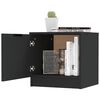 vidaXL Nachttische 2 Stk. Schwarz 40x39x40 cm