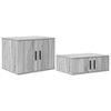 vidaXL Aufbewahrungsschrank 2 stk. Graues Sonoma 108 x 41 x 40 cm