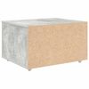 vidaXL Schubladenschrank mit Rad Grau 55 x 45 x 33,5 cm Holzwerkstoff