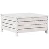 vidaXL 4-tlg. Garten-Lounge-Set mit Kissen Weiß Massivholz Kiefer