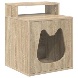 vidaXL Katzenhaus Sonoma 42,5 x 40 x 53,5 cm Holzwerkstoff