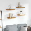 vidaXL Wandregal 4 pcs Braun 40 x 23,5 x 4 cm Holzwerkstoff