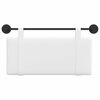 vidaXL H&auml;ngevorderseite Wandmontiert Uni Wei&szlig; 90 x 55 x 5 cm Stoff