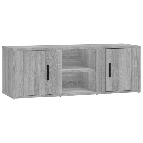 vidaXL TV-Schrank Grau Sonoma 100x31,5x35 cm Holzwerkstoff