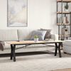 vidaXL Couchtisch Y-Gestell 160x40x45 cm Massivholz Kiefer & Stahl