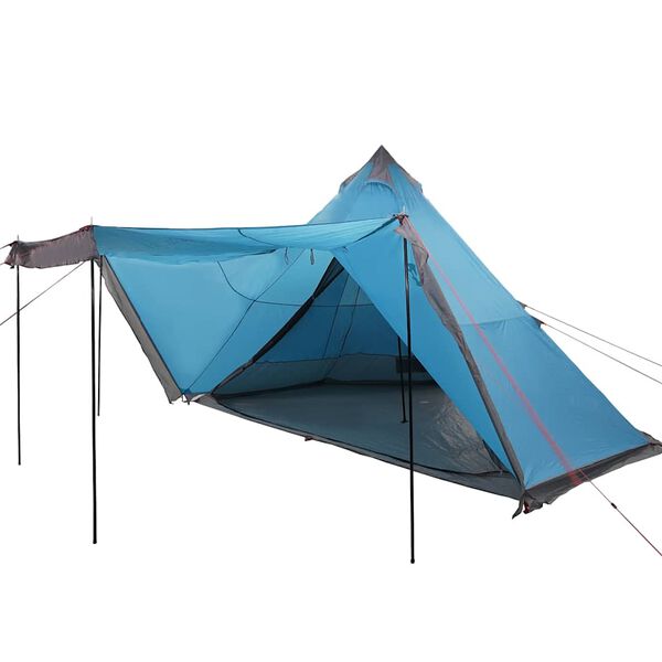 vidaXL Tipi-Familienzelt 8 Personen Blau Wasserdicht