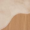 vidaXL Kunstfell Hasen Teppich Olite Taupe 60 x 90 cm Polyester
