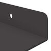 vidaXL Schwebendes Regal 2 pcs Schwarz 30 x 9 x 2,5 cm Stahl
