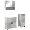 vidaXL Badezimmerm&ouml;bel-Set 3 stk. Beton Grau 61 x 35 x 64 cm