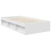 vidaXL Bettrahmen mit Kopfteil Wei&szlig; 100 x 200 cm Holzwerkstoff