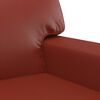 vidaXL 2-Sitzer-Sofa Weinrot 120 cm Kunstleder