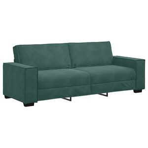 vidaXL 3-Sitzer-Sofa Dunkelgrün 180 cm Samt