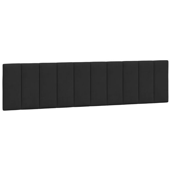 vidaXL Kopfteil-Kissen "Hanko" Schwarz 200 cm Samt