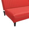 vidaXL Schlafsofa 2-Sitzer Rot Kunstleder