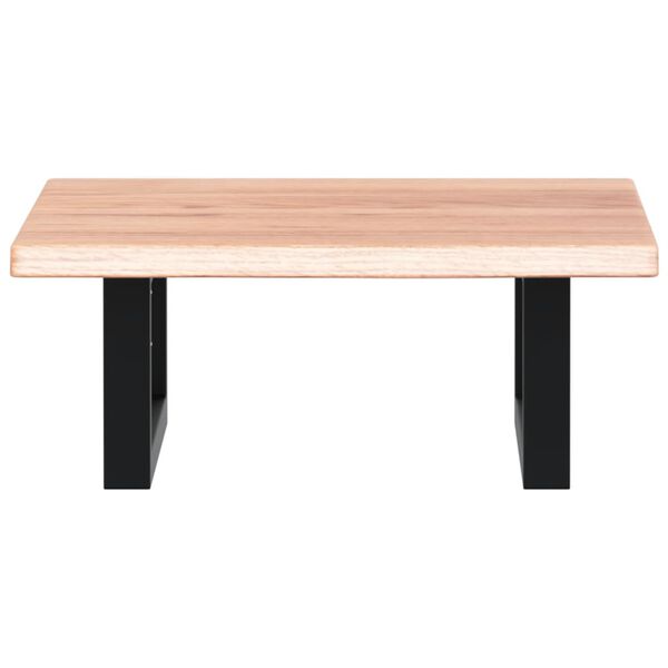 vidaXL Waschtischplatte mit Halterung Stahl und Massivholz Eiche