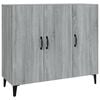 vidaXL Sideboard Grau Sonoma 90x34x80 cm Holzwerkstoff