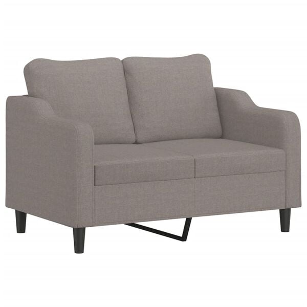 vidaXL 2-Sitzer-Sofa Taupe 120 cm Stoff