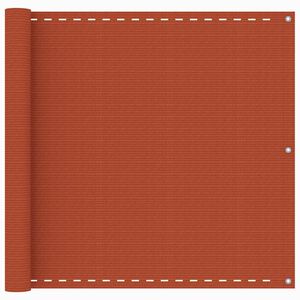 vidaXL Balkon-Sichtschutz Orange 90x500 cm HDPE