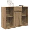 vidaXL Sideboard mit Schublade Artisan-Eiche 101x35x76cm Holzwerkstoff